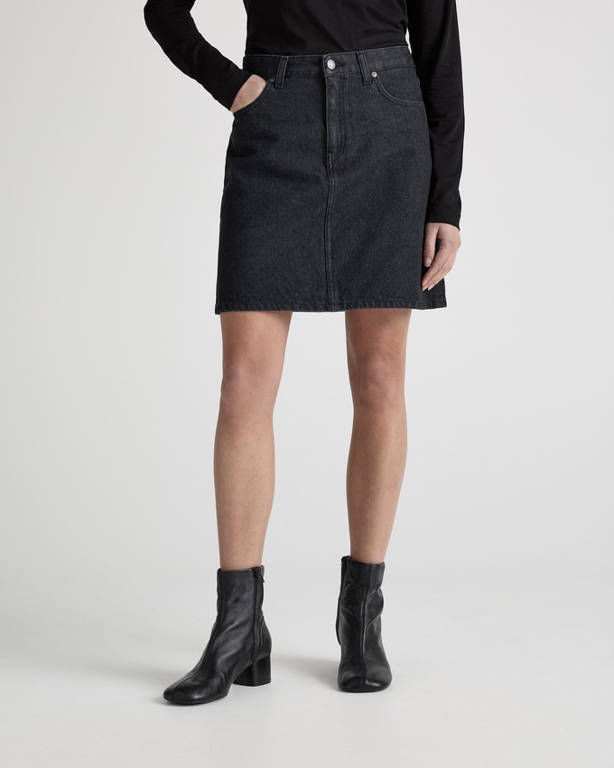 Audry Mini Skirt - BlackDip from Mud Jeans