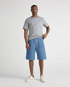 James Denim Short - Medium Stone via Mud Jeans