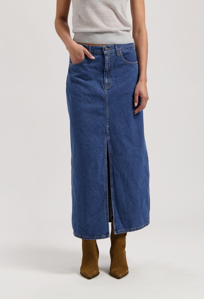 Lena Long Skirt - Medium Stone from Mud Jeans