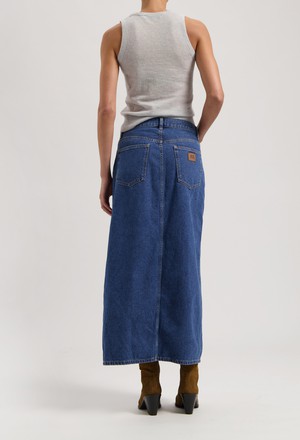 Lena Long Skirt - Medium Stone from Mud Jeans