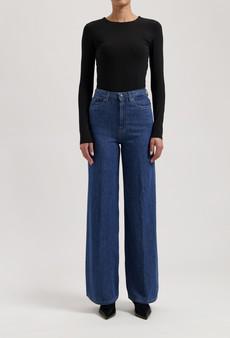 Sara High Loose Flow - Stone Indigo via Mud Jeans