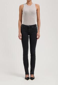 Faye Low Slim - Stone Black via Mud Jeans