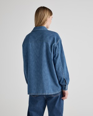 Reese Denim Shirt - Medium Stone from Mud Jeans