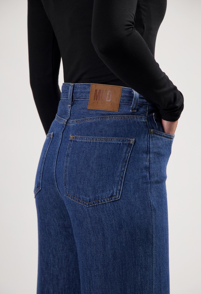 Sara High Loose Flow - Stone Indigo from Mud Jeans