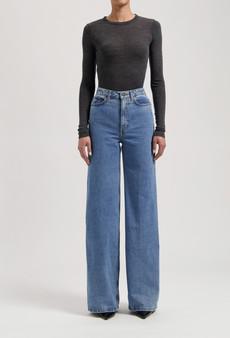 Sara High Loose - Stone Vintage via Mud Jeans