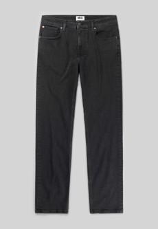 Bryce Mid Straight - Stone Black via Mud Jeans