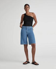 Suzy Mid Short - Medium Stone via Mud Jeans