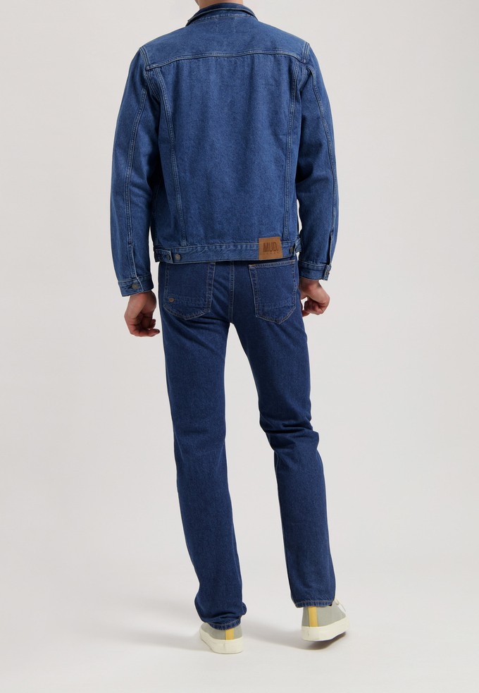 John Mid Straight - Stone Indigo from Mud Jeans