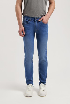 Dunn Low Tapered - Pure Blue from Mud Jeans