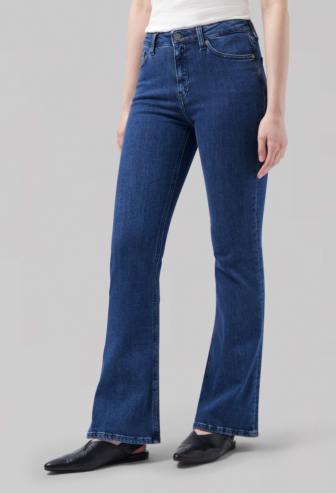 Isy High Flared - Stone Indigo from Mud Jeans