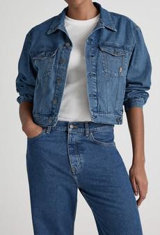 Gina Jacket - Medium Stone via Mud Jeans