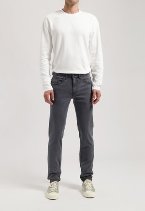 Dunn Low Tapered - 03 Grey from Mud Jeans