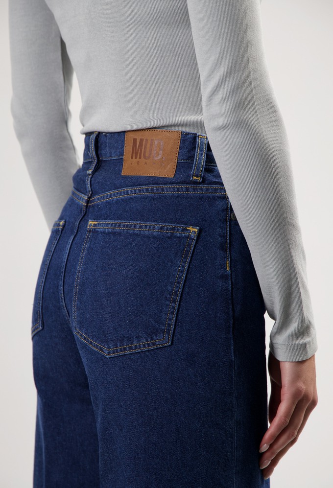 Sara High Loose - Stone Indigo from Mud Jeans