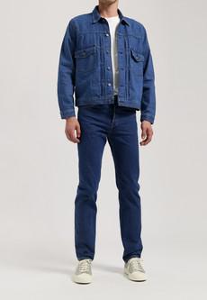 John Mid Straight - Stone Indigo via Mud Jeans