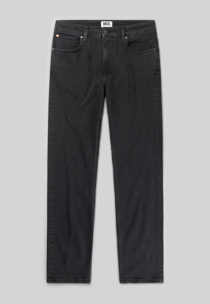 Bryce Mid Straight - Stone Black from Mud Jeans