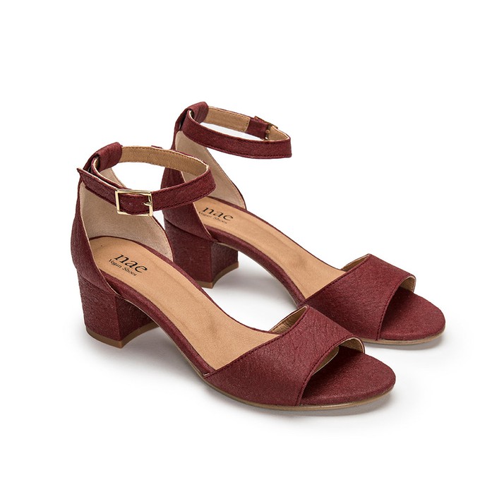 CORA PINATEX Red from NAE Vegan Shoes