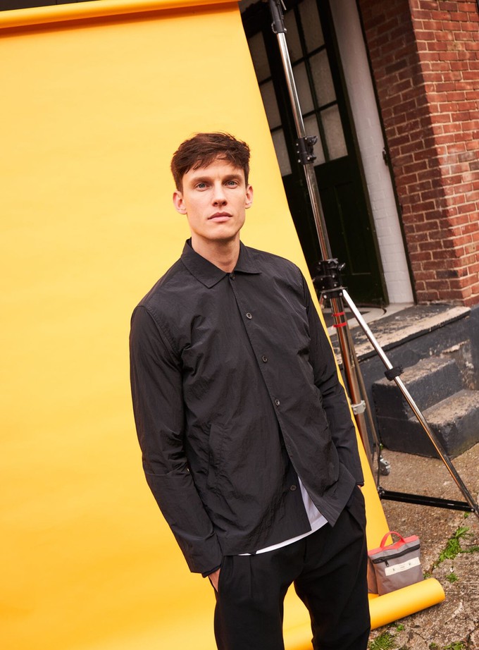 Black Neem Bomber Sorona Rain Jacket from Neem London