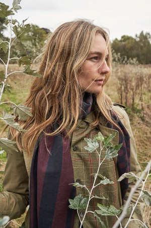 Recycled Flannel British Green Check Shirt Jacket from Neem London