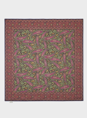 Biodegradable Italian Tencel Pink Paisley Flamboyant Scarf from Neem London