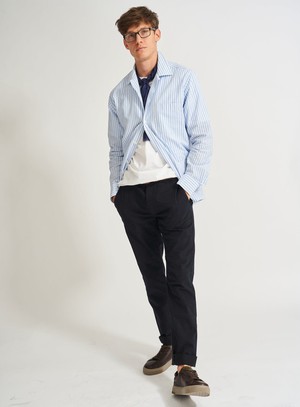 Recycled Italian Sky Bengal Shirt Jacket from Neem London