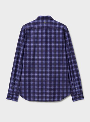 Recycled Italian Cernobbio Blue Cut Away Comfort Shirt from Neem London