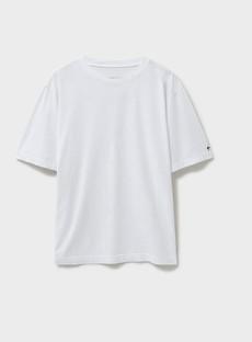 Organic 100% White Boxy T shirt via Neem London