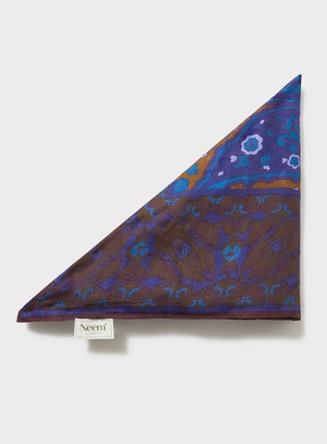 Biodegradable Italian Tencel Blue Paisley Flamboyant Scarf from Neem London