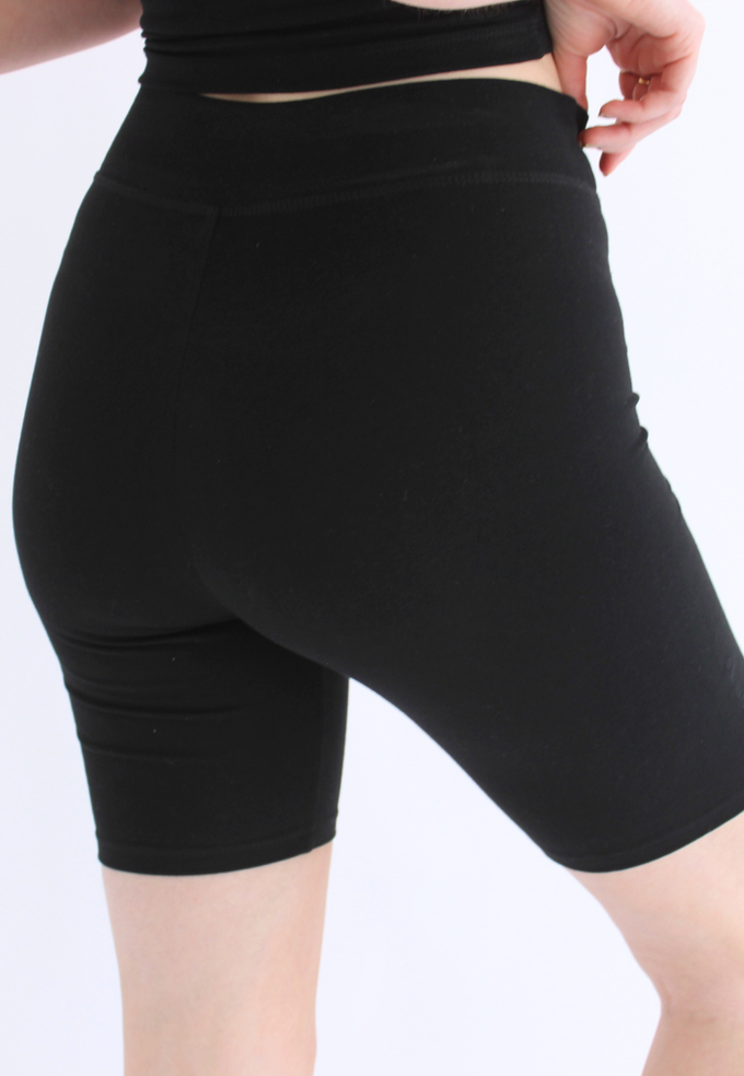 Organic Cotton Cycling Shorts, Black from Not Basics