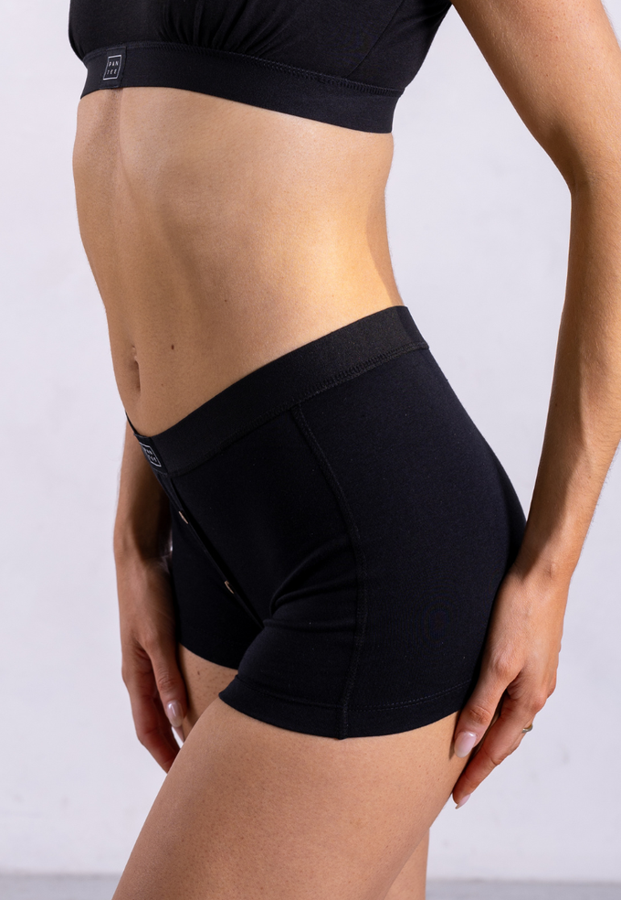 Women's Boxer Briefs, Black from Not Basics