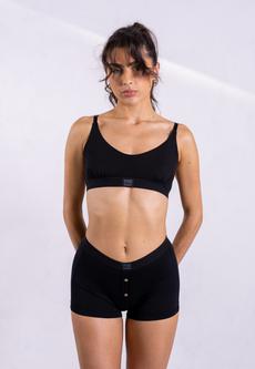 Women's Boxer Briefs, Black via Not Basics