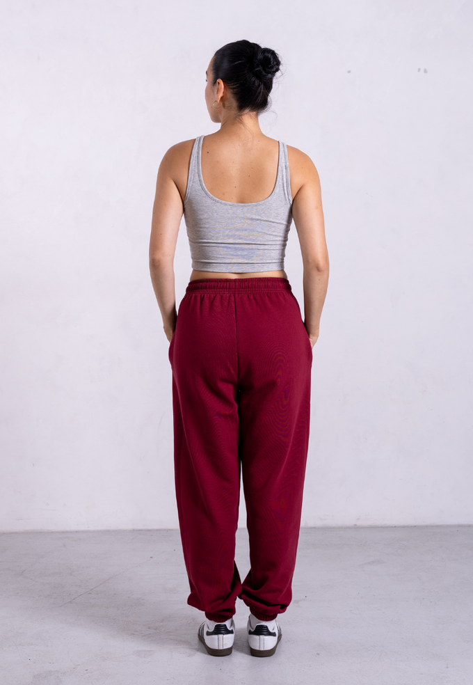 Organic Cotton Sweatpants, Ruby Wine from Not Basics