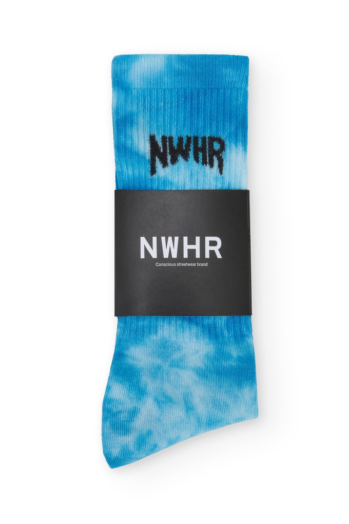 Tie Dye blue sock from NWHR