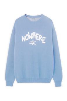 Nowhere baby blue sweater via NWHR