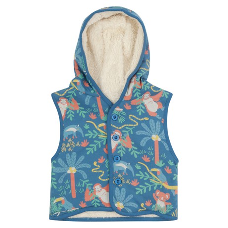 PICCALILLY Bodywarmer met regenwoud print from Olifant en Muis