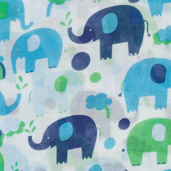 PICCALILLY Swaddle XL Blue Elephant from Olifant en Muis