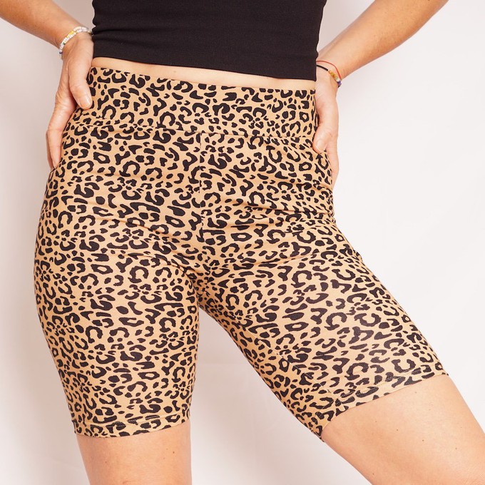 ADULT Leopard Print Speedy Biker I Jungle from Orbasics