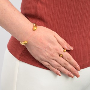 Jelani Recycled Brass Bangle from Paguro Upcycle