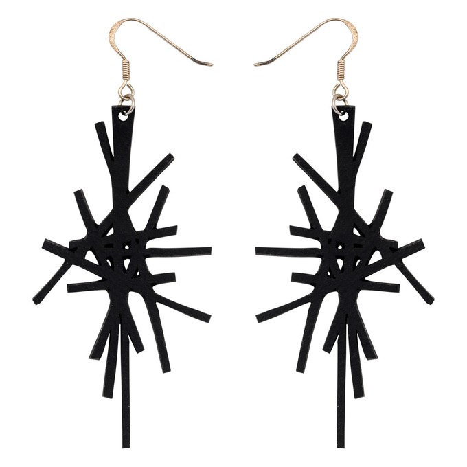 Sparkle Recycled Rubber Earrings from Paguro Upcycle