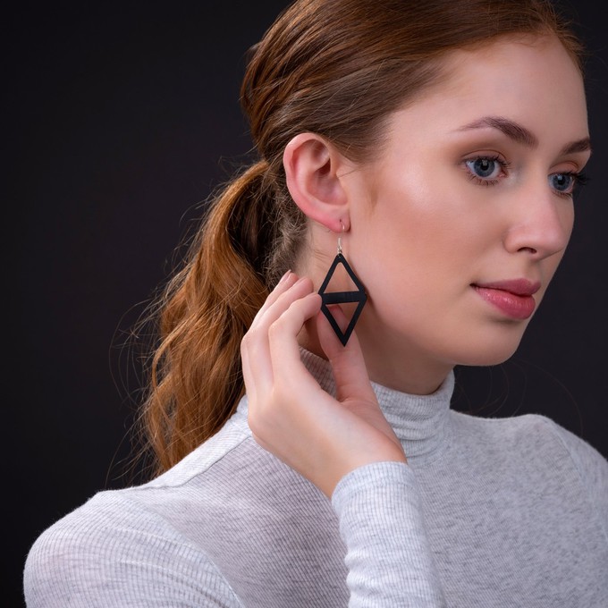 Copenhagen Recycled Rubber Earrings from Paguro Upcycle