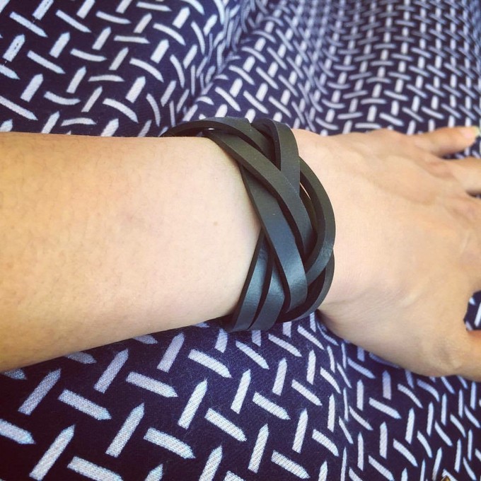 Dimension Recycled Rubber Bracelet from Paguro Upcycle