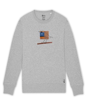 De Blauwborst | Sweater Unisex | Melange Grey from PapajaRocks