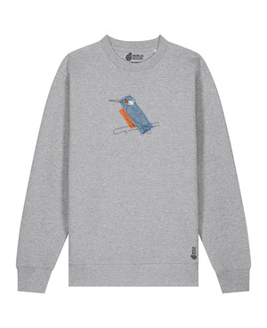 De IJsvogel 2.0 | Sweater Unisex | Melange Grey from PapajaRocks