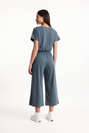 Evelyn Jumpsuit in Dark Grey from People Tree