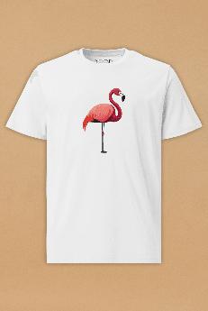 Flamingo T-Shirt Unisex via Pitod