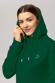 Embroidered Logo Hoodie via Pitod