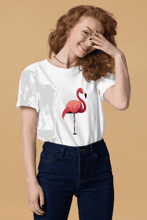 Flamingo T-Shirt Unisex from Pitod