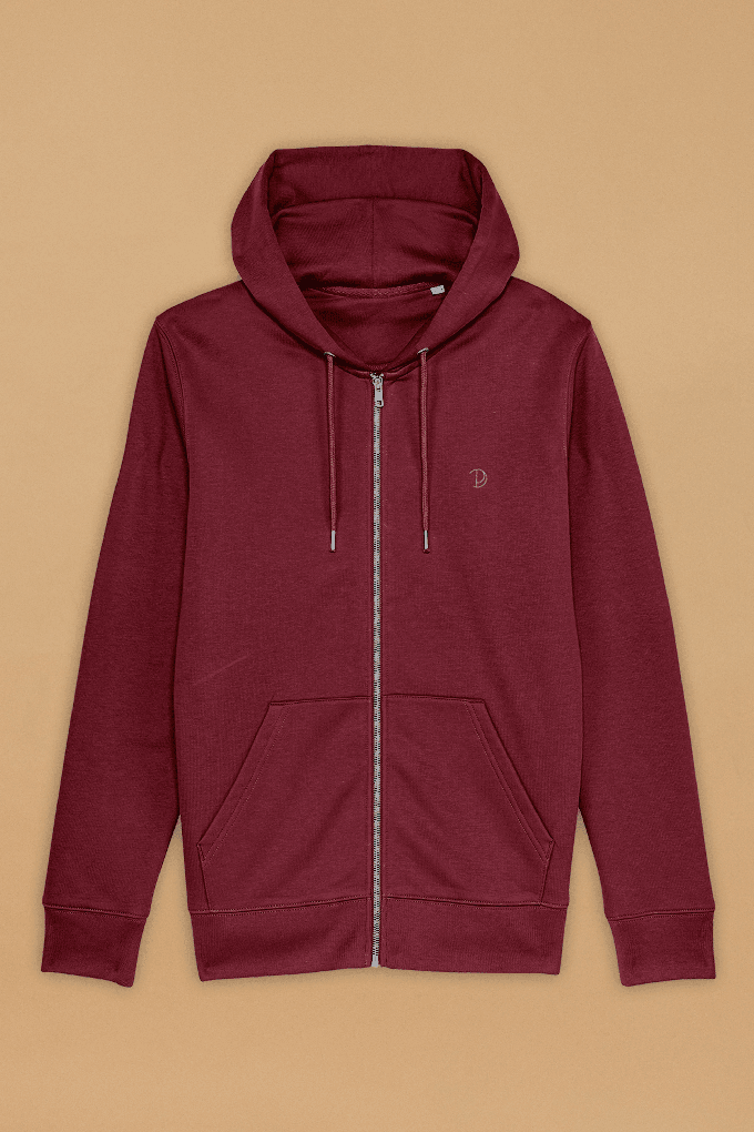 Printed P Zip-Up Hoodie from Pitod