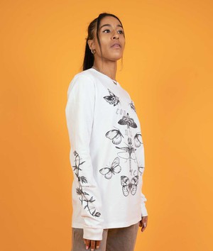 Connected - Long Sleeve - White from Plant Faced Clothing