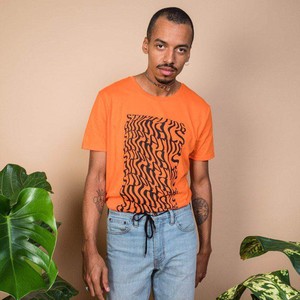 Illusions Tee - Stop Eating Animals - Alarm Orange from Plant Faced Clothing