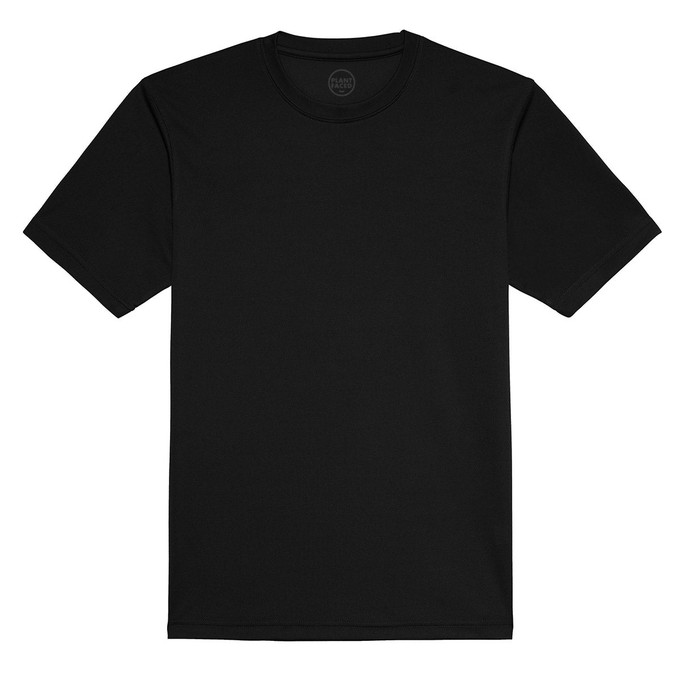 VGAINS Recycled Cool Training Tee Mens - Black from Plant Faced Clothing